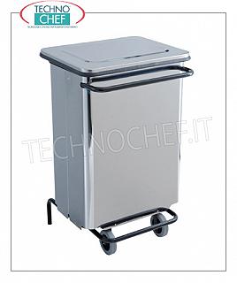 cubos de basura de acero inoxidable