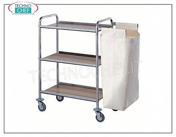 Carrito para ropa de cama de habitación de hotel