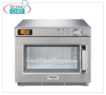 PANASONIC - Horno Microondas Profesional, Camara para Bandejas GN 1/2, Potencia 1600 W, Controles Manuales, mod.NE1643 PANASONIC Horno microondas profesional, con MANDOS MANUALES, cámara mm 330x310x175h, apto para cubeta GN 1/2, potencia W 1600, 2 magnetrones de 800 W, V.230/1, Kw.2,59, peso 30 Kg, dim . mm.442x508x337h