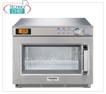 PANASONIC - Horno microondas profesional, mod. NE1843, Cámara para Bandejas GN 1/2, Potencia 1800 W, CONTROLES MANUALES PANASONIC Horno microondas profesional, con MANDOS MANUALES, cámara mm 330x310x175h, apto para cubetas GN 1/2, potencia W 1800, 2 magnetrones de 900 W, V.230/1, Kw.2,83, peso 30 Kg, dim . mm.422x508x337h