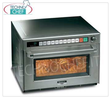 PANASONIC-mod. NE1880, Horno Microondas Profesional, Cámara para Bandejas GN 1/1, Controles DIGITALES, 1800 W Microondas profesional PANASONIC, con mando DIGITAL, potencia W 1800, 4 magnetrones x 450 W, cámara de cocción mm 565x330x250h, apto para bandejas GN 1/1, V 230/1, Kw 3,2, peso 54 Kg, dim.mm 650x526x471h