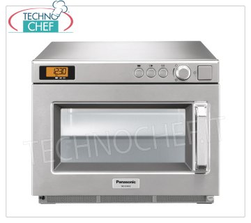 PANASONIC - Horno microondas profesional, mod. NE2143-2, Cámara para Bandejas GN 1/2, Potencia 2100 W, CONTROLES MANUALES Microondas PANASONIC Profesional, con MANDOS MANUALES, cámara mm 330x310x175h, apto para cubeta GN 1/2, potencia W 2100, 2 magnetrones de 1050 W, V.230/1, Kw.3,16, peso 30 Kg, dim . mm.422x508x337h