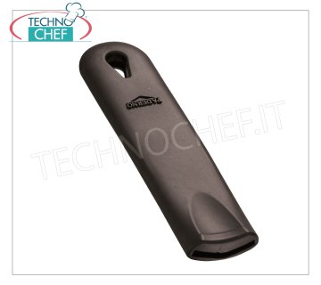 Paderno - Funda de mango de silicona negra para sartenes de hierro