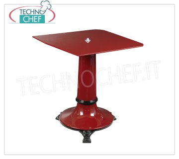 TECHNOCHEF - Pedestal soporte de hierro fundido con base redonda para cortafiambres volante Pedestal de soporte de hierro fundido para cortadoras de volante, con base redonda, diam.600 mm, altura 790 mm, plato mm.400x500h, peso 54 kg.