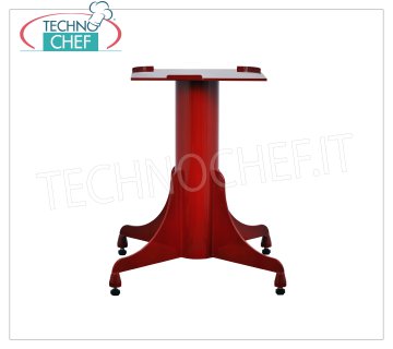 TECHNOCHEF - Pedestal de apoyo de hierro Pedestal soporte de hierro para cortadoras volante, con base dim.mm 640, altura 790 mm, plato mm.480x600h, peso 46 kg.