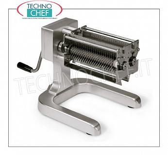 Ablandadores de carne MANUALES con 2 pares de rodillos con 44 + 44 cuchillas, espesor máximo a introducir 20 mm Ablandador de carne MANUAL, en ALUMINIO ANODIZADO con 2 pares de rodillos con 44 + 44 cuchillas de ACERO INOXIDABLE, ESPESOR MÁXIMO del producto a introducir 20 mm, dimensiones 270x330x280h mm