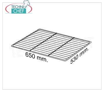 Rejilla de acero inoxidable 65x53 cm Rejilla de acero inoxidable, dim.mm.650x530