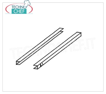 Par de guías de acero inoxidable para parrillas