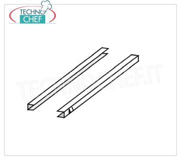 Par de guías de acero inoxidable para parrillas Par de guías de acero inoxidable para parrillas