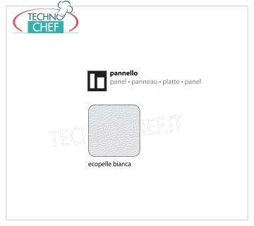Panel de cuero ecológico blanco Panel interno en cuero ecológico blanco, dimensiones 540x540x1.2h mm