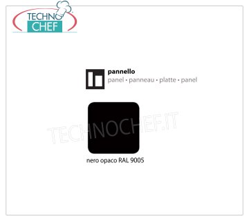 Panel negro RAL 9005