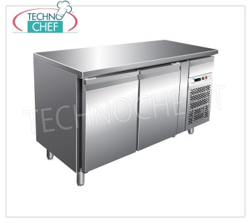 Forcar - Mesa Frigorífica 2 Puertas, Temp.+2°/+8°C, lt.390, Ventilado, Clase B, mod.G-PA2100TN