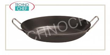 Paderno - Paellera de Hierro con 2 Asas, para Inducción, Profesional