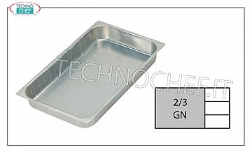 Bandejas de aluminio Gastronorm Bandeja de aluminio para hornear G / N 2/3 H Cm 2