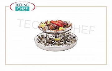 Los platos y bandejas de pescado y caviar