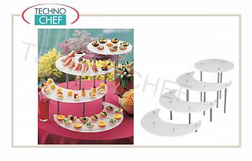 para la exhibición y pirámides Buffet