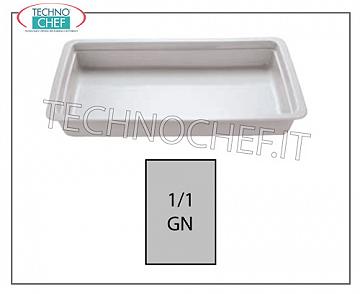 Bandejas de porcelana Gastronorm 1/1, dim. mm. 530x325
