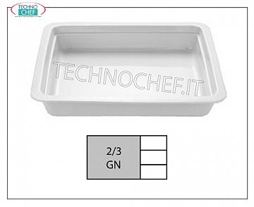 Bandejas de porcelana Gastronorm 2/3, dim. mm. 353x325