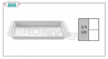 Bandejas de porcelana Gastronorm 2/4, dim. mm. 162x530