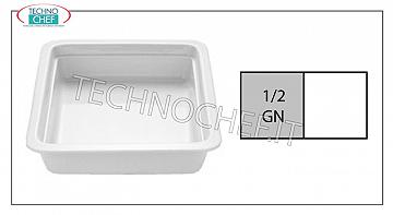 Bandejas de porcelana Gastronorm 1/2, dim. mm. 325x265