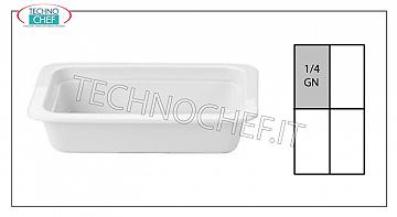 Bandejas gastronorm en porcelana Gn 1/4 Bandeja Cm 2