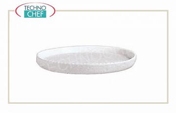 Fuente para horno de porcelana redonda acanalada,