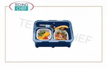 Contenedor isotérmico PASTA SIMPLE, 2 compartimentos sin vajilla