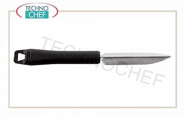 Technochef - Cuchillo para decorar frutas con mango de polipropileno - cod. 48280-91 Cuchillo para decorar frutas, acero inoxidable 18/10, mango de polipropileno, 23 cm de largo