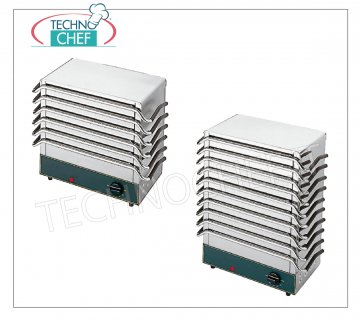 CALENTAPLATOS DE ALEACIÓN ESPECIAL, Base calentadora para 6 o 10 PLATOS de 40x21,5 cm