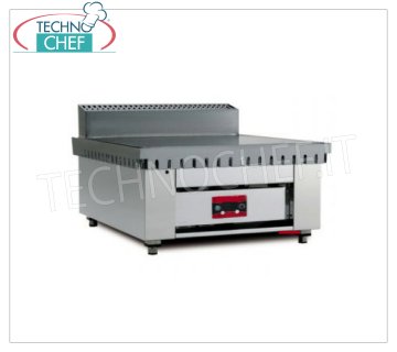 Cocedor ELÉCTRICO con PLACA DE ACERO, versión Top Cocina eléctrica piadina en versión top con placa de acero 600x600 para 4 piadinas, V 380/3+N, kw 4,00, dim. exterior mm 650x730x490h