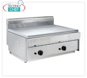 Technochef - Cocina de GAS DE ENCIMERA con 2 ZONAS DE COCCIÓN con MANDOS INDEPENDIENTES COCINA PROFESIONAL DE ENCIMERA A GAS, con placa de 800x590 mm, 2 ZONAS DE COCCIÓN con CONTROLES INDEPENDIENTES, potencia térmica Kw.14,00, Peso 76 Kg, dim.mm.800x700x500h