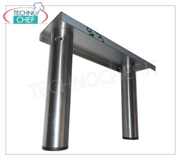 Technochef - Pareja de soportes con pies regulables h. 20 centímetros Par de soportes con patas regulables h. 20 cm para vitrinas refrigeradas de 39,5 cm de fondo