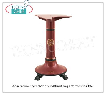 BERKEL - Pedestal rojo para rebanadora de volante B116 / B116A / B116SA Pedestal de soporte en hierro fundido pintado de rojo para la Cortadora de Volante Mod. B116 / B116A / B116SA, Peso 75 Kg, dim.mm.685x555x790h mm