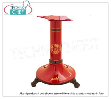 BERKEL - Pedestal B2 rojo para cortadora de volante mod. B2 Pie de soporte de hierro fundido pintado de rojo para cortadora de volante B2, peso 65 kg, dim.mm.400x500x800h