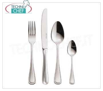 ARTUR KRUPP - Cubiertos de Mesa en Acero INOX 18/10 - Acabado Pulido, Línea CONTOUR,