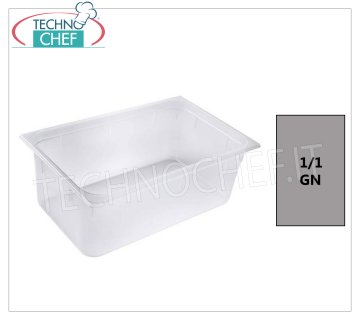 Contenedores de polipropileno GN 1/1 Gastro-norma Recipiente gastronorma 1/1 en polipropileno, dim.mm.530 x 325 x 65 h