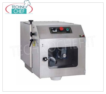 Divisora-porcionadora de masa: Pizza, Piadina, Pan, Tamaños de 30 a 300 gr, Automática Profesional, Divisora-porcionadora automática para masa de pizza o piadina, carga máxima de masa Kg.30, para formatos de 30 a 300 gr, V.400/3, Kw.0,93, Peso 74 Kg, dim.mm.500x840x540h