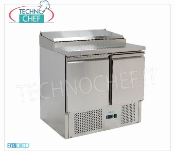 Saladette Refrigerada 2 Puertas, diseñada para 5 sartenes GN 1/6, mod .G-PS200-FC
