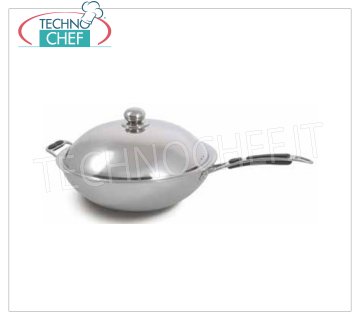 TECHNOCHEF - Sartén WOK AISI 304, Mod.PW36
