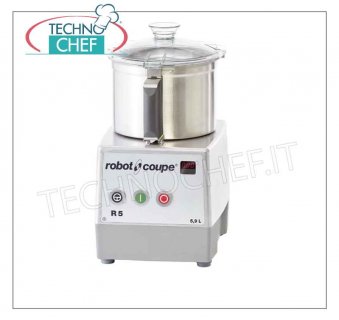 ROBOT COUPE - Cortadora de sobremesa R5-1V, capacidad del recipiente de 5,9 litros