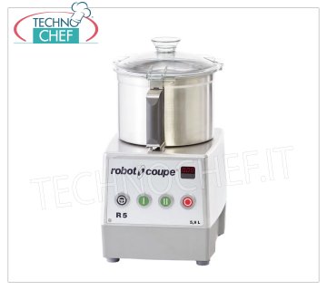 ROBOT COUPE - Cortadora de sobremesa R5-2V, capacidad del recipiente de 5,9 litros