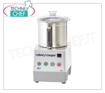 ROBOT COUPE - Cortadora de sobremesa R7, capacidad del recipiente de 7,5 litros