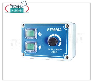 Regulador de velocidad manual para campanas con interruptor de luz