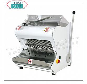 Cortadora de pan eléctrica con cubierta para panes con corteza suave, longitud máxima 42 cm
