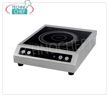 TECHNOCHEF - Placa de Inducción de Sobremesa, Superficie Inductiva Ø 120÷260 mm, Mod.RT350PROTOUCH