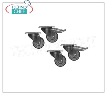 Kit de 4 ruedas giratorias
