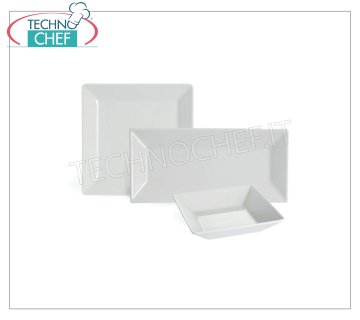 SATURNIA - Platos y vajilla de porcelana blanca - Colección KIMI - Gama completa