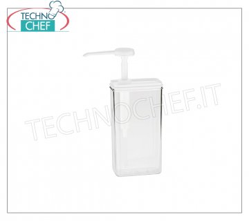 Dosificadores manuales Dispensador rectangular en acrílico transparente ml 375