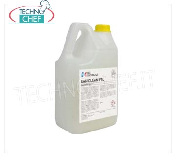 Detergente desinfectante de superficies - Tanque 5 lt Detergente higienizante listo para usar, utilizable en todas las superficies lavables, específico para el sector alimentario, apto para su uso en el campo HACCP - Depósito de 5 lt