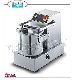 SIRMAN - Cutter de sobremesa con cubeta de 14,5 litros, profesional, mod. C15B CORTADORA DE MESA en ACERO INOXIDABLE, marca SIRMAN, capacidad depósito 14,5 lt, V.400/3, Peso 67 Kg, dim.mm.380x610x530h, VERSIONES de 1 o 2 VELOCIDADES